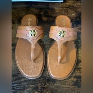 Tory Burch Tan Leather Sandals